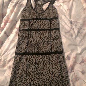 Fitted cheetah mini dress